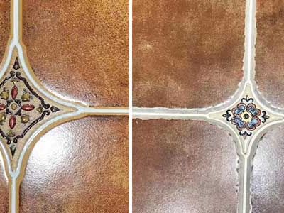 帶弧形邊的瓷磚，如何做瓷磚美縫